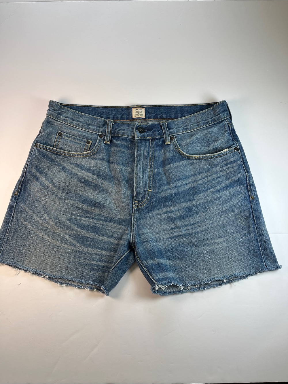 J Crew Vintage Blue Denim Cutoff Shorts Sz 34